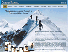 Tablet Screenshot of collection-training.com
